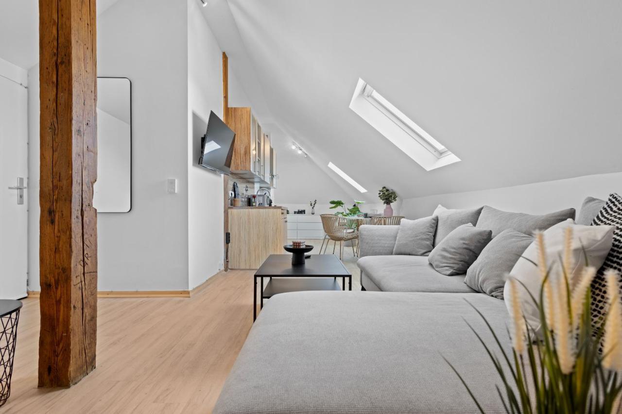 Stilvolle Wohnung: Private Dachterrasse - Zentral اوغسبورغ المظهر الخارجي الصورة