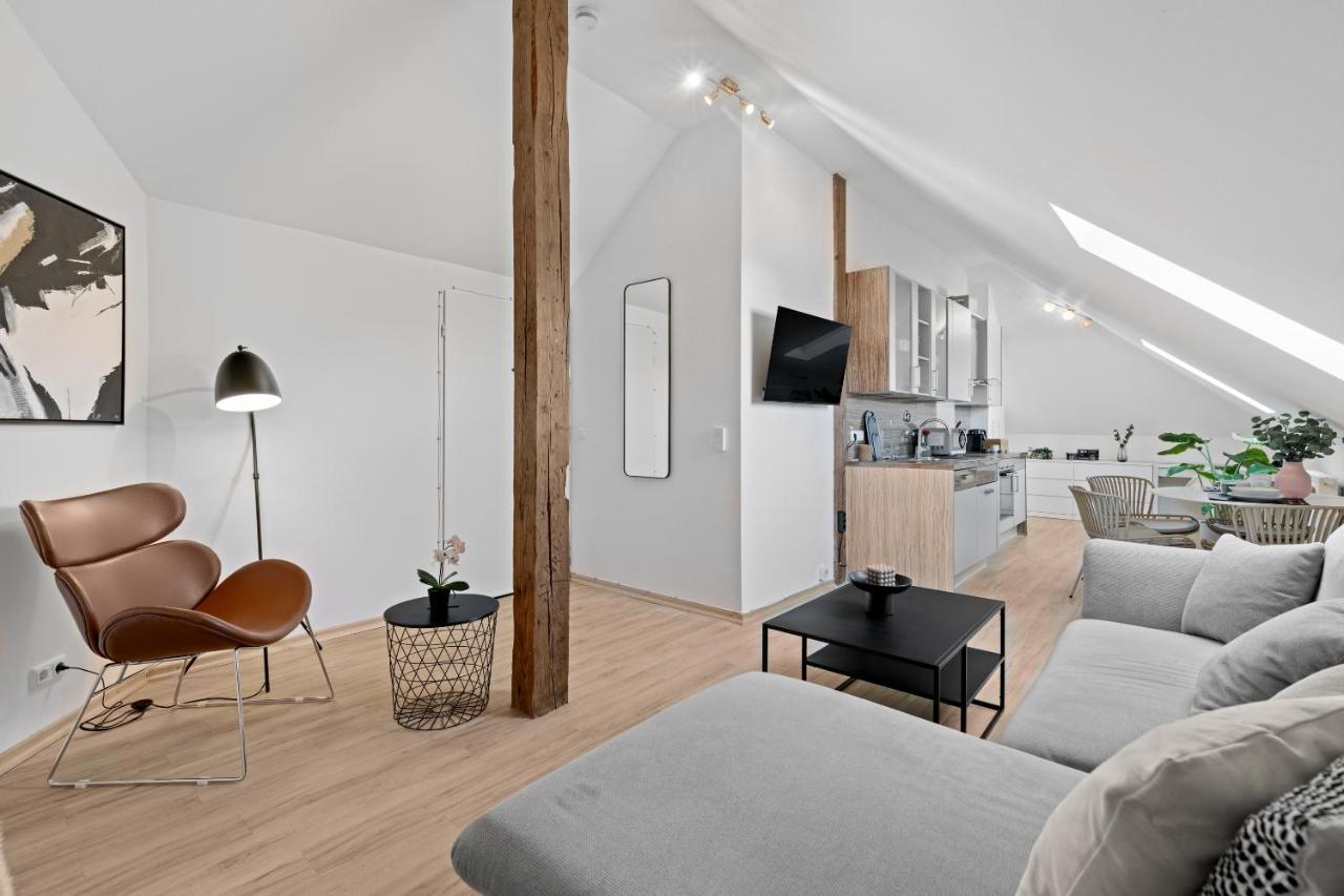 Stilvolle Wohnung: Private Dachterrasse - Zentral اوغسبورغ المظهر الخارجي الصورة
